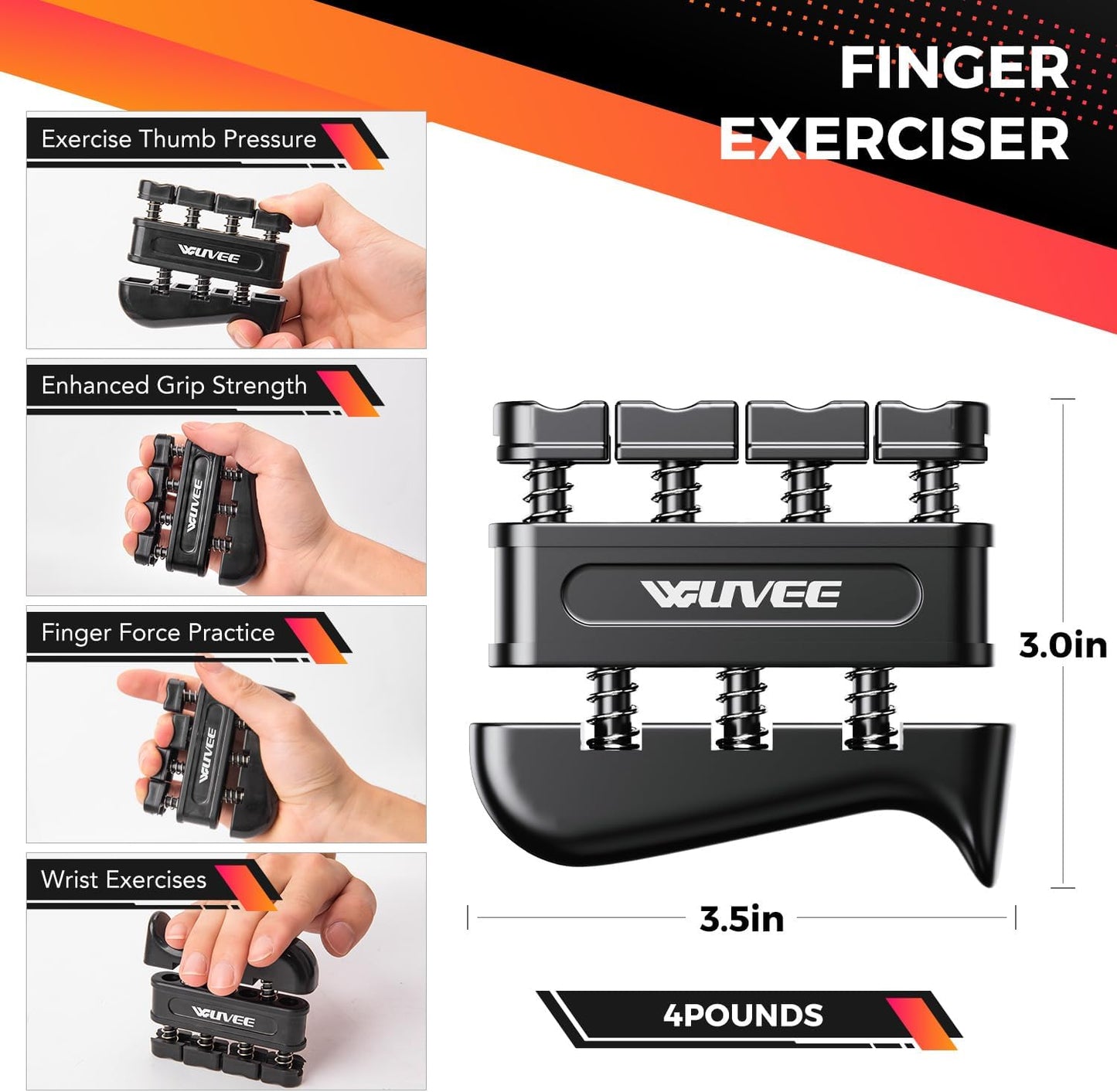 Hand grip strengthener set