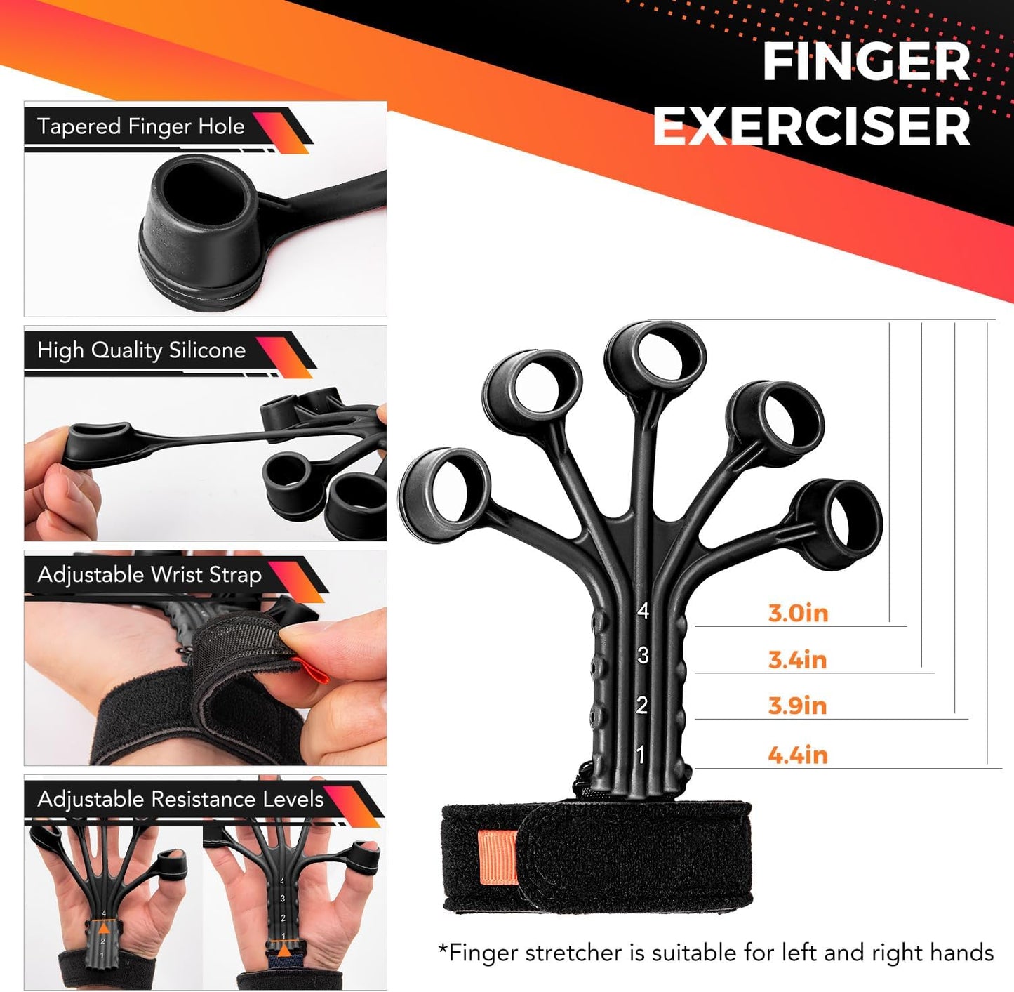 Hand grip strengthener set